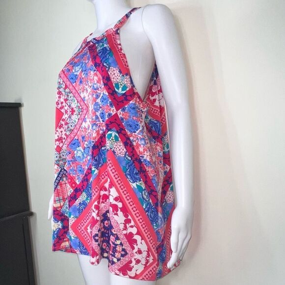 Haptics Boho High Neck Ditzy Print Tank Top - Picture 9 of 11